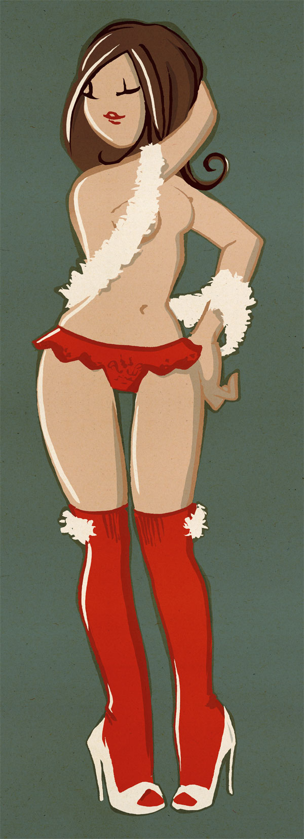 Illustration - La petite nénette de Noël, déc. 2010