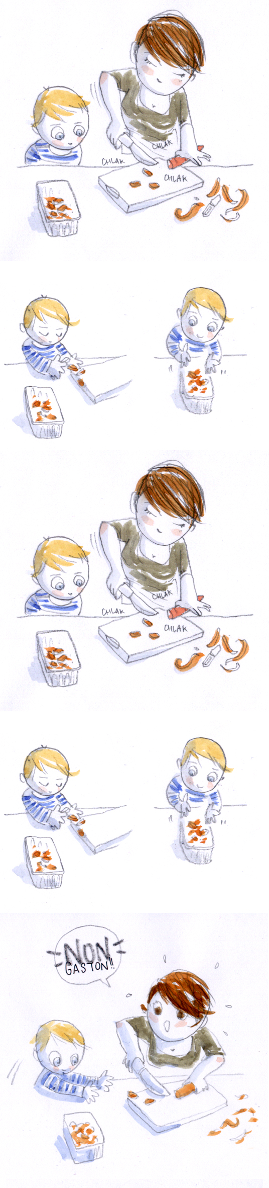 Strip - Pourquoi les enfants de 3 ans n’ont-ils que le mot « pourquoi » à la bouche ? 1/2, fév. 2012
