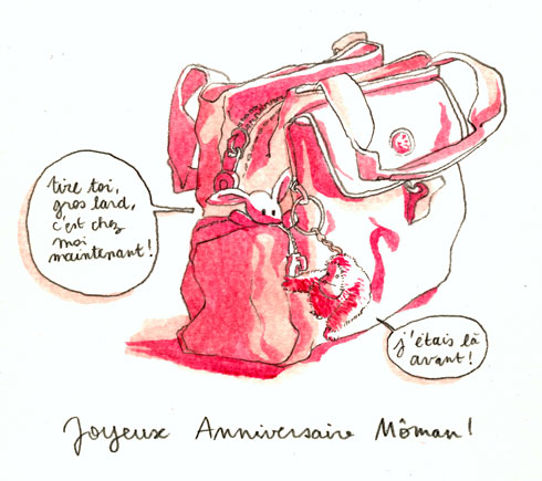 Aquarelle Anniversaire Maman