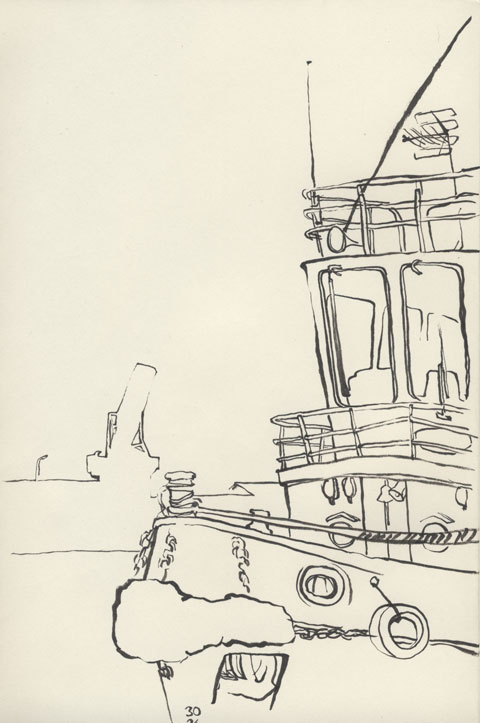 sur les quais de Rouen