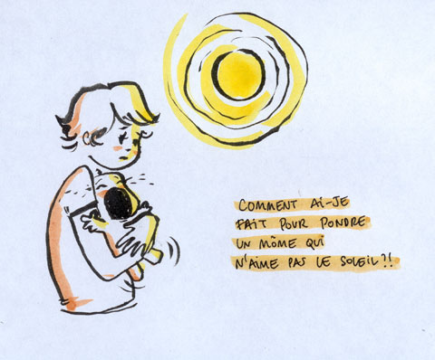 Mon fils n'aime pas le soleil