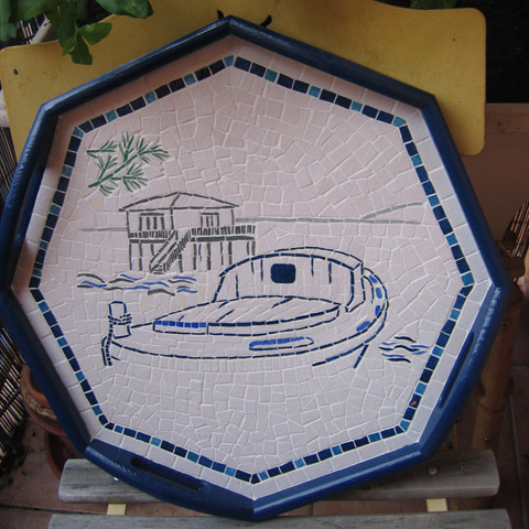 Pinasse mosaïque