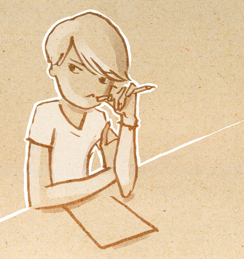 Illustration - Adolescent bougon