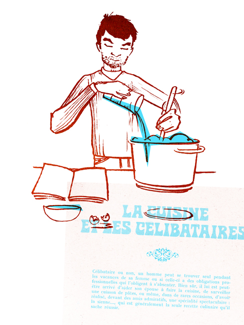 Illustration - La cuisine et les célibataires